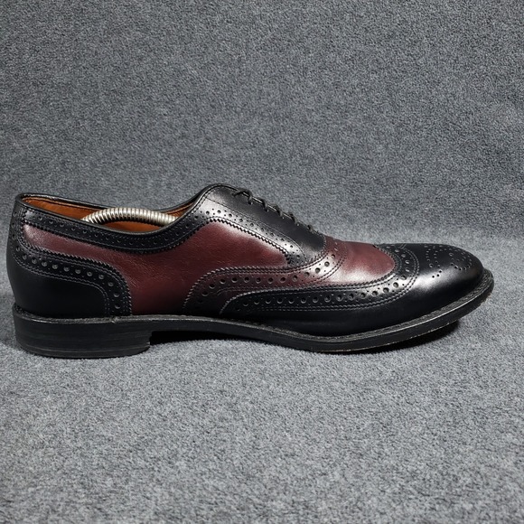 Allen Edmonds 90TH Anniversary Broadstreet Men 12 2A Black Burgundy Brogues Rare main image 6